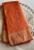 Little Brighter Banarasi Khaddi Crush Silk Saree