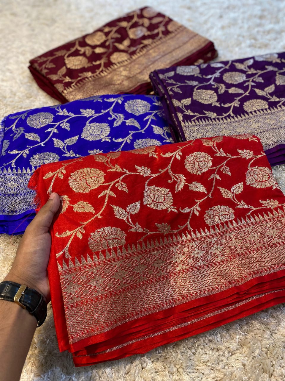 Beauty Of The Moment Banarasi Mashru Silk Saree