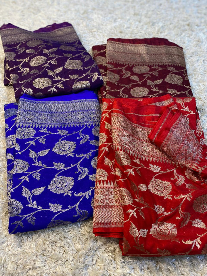 Beauty Of The Moment Banarasi Mashru Silk Saree