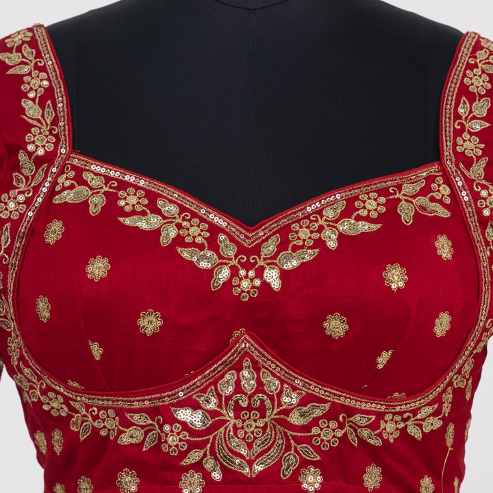 Divine Shine Vichitra Silk Blouse