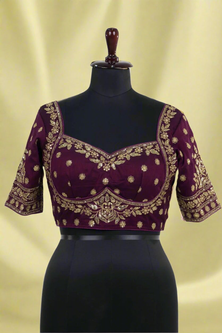 Divine Shine Vichitra Silk Blouse