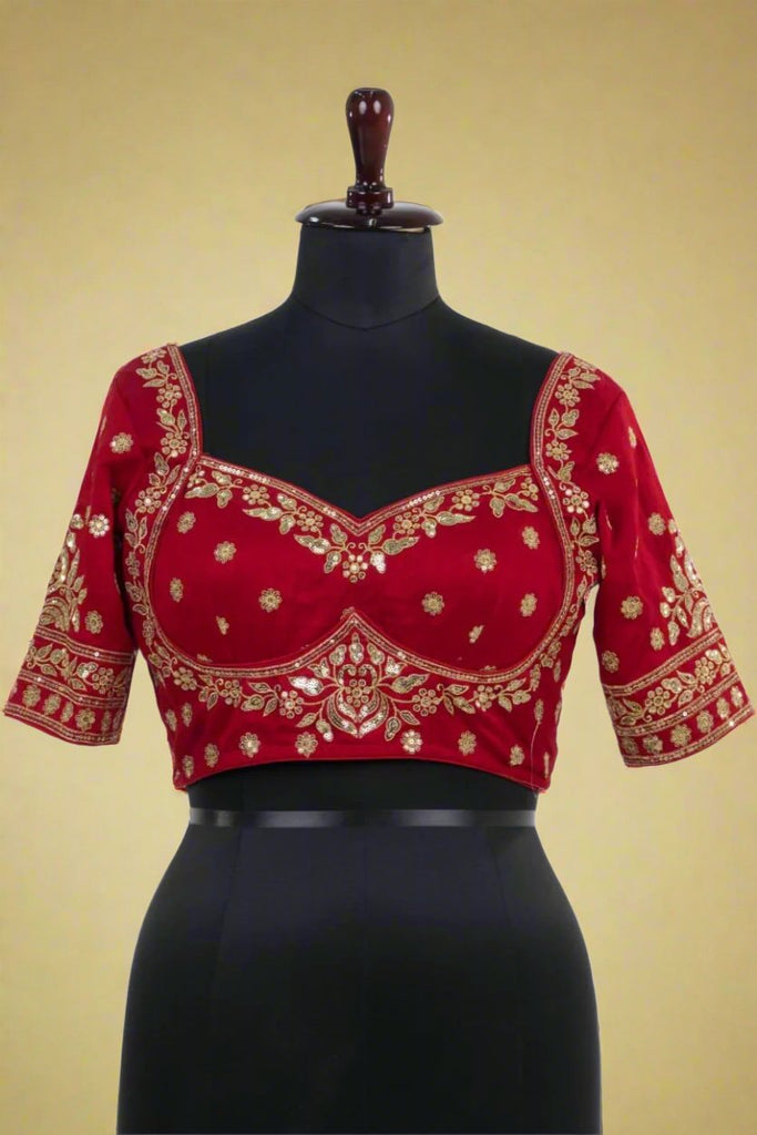 Divine Shine Vichitra Silk Blouse