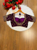 Dark Purple Vichitra Silk Blouse