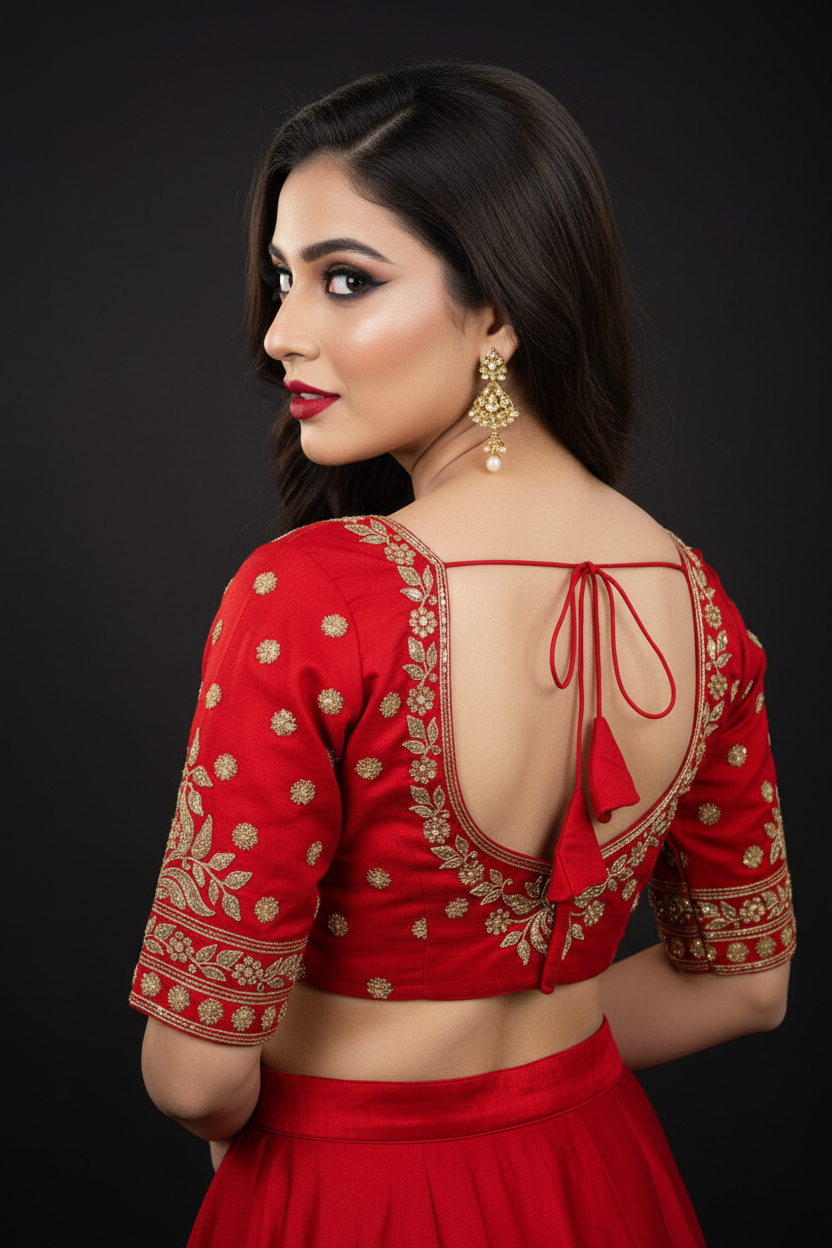 Divine Shine Vichitra Silk Blouse