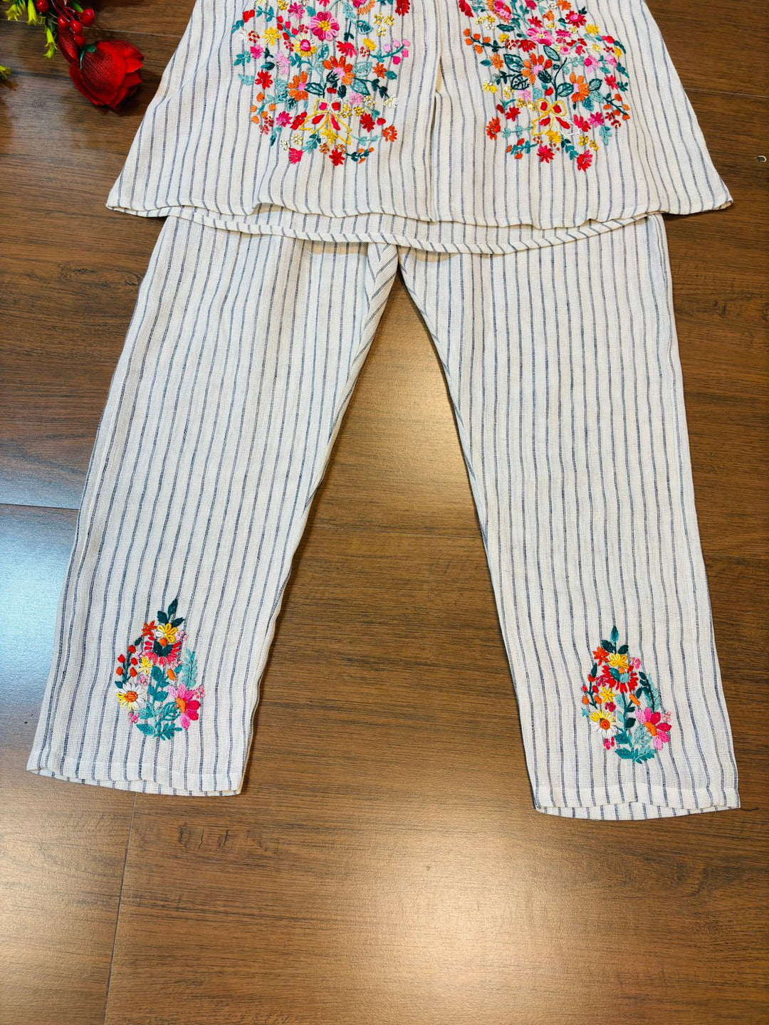 Cute Matching Handloom Linen Coord Set