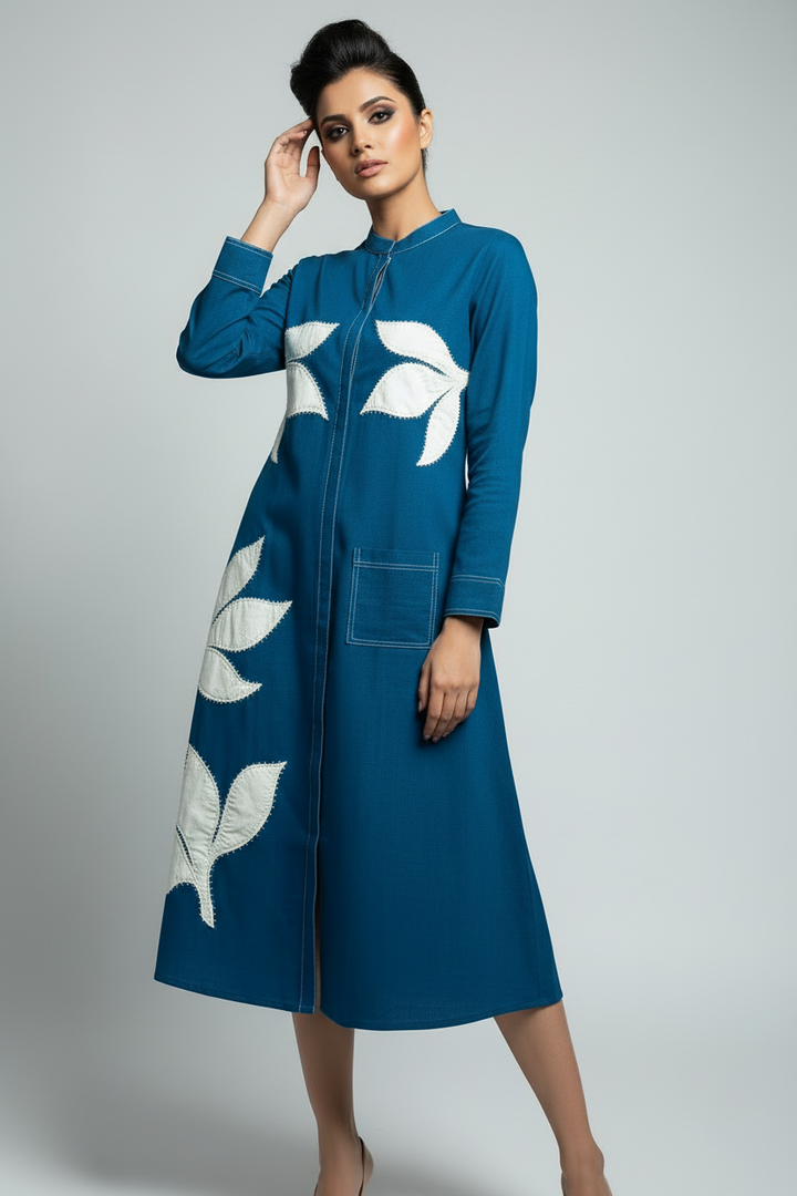 Leaves Story Cotton One Piece Dress