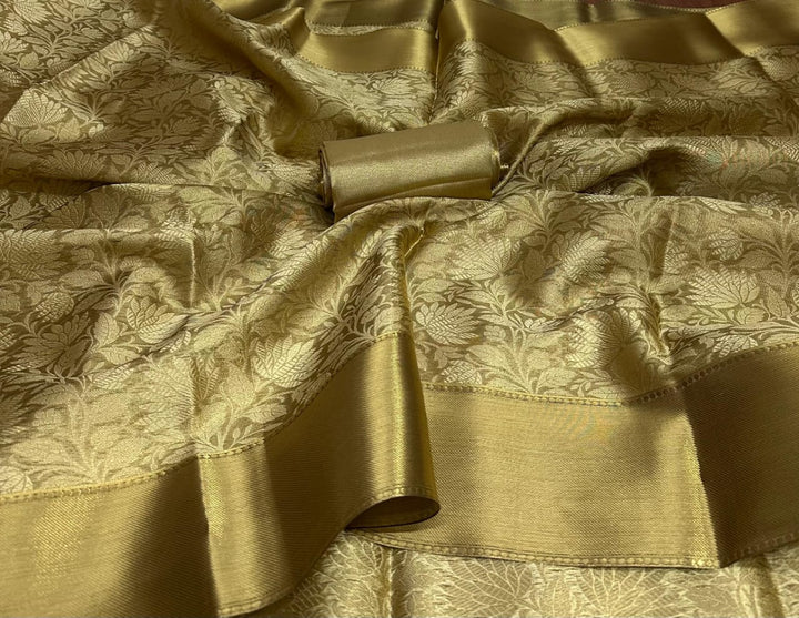 The Golden Lily Banarasi Tissue Silk Saree