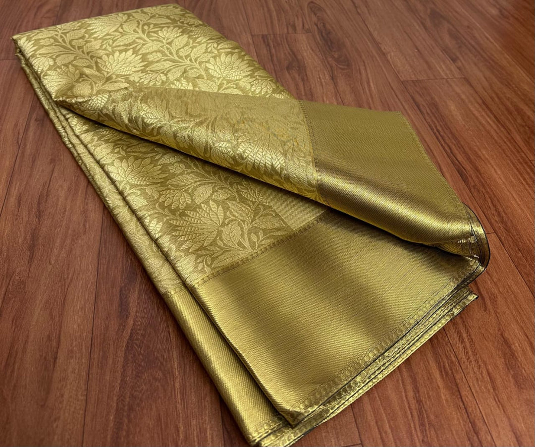 The Golden Lily Banarasi Tissue Silk Saree