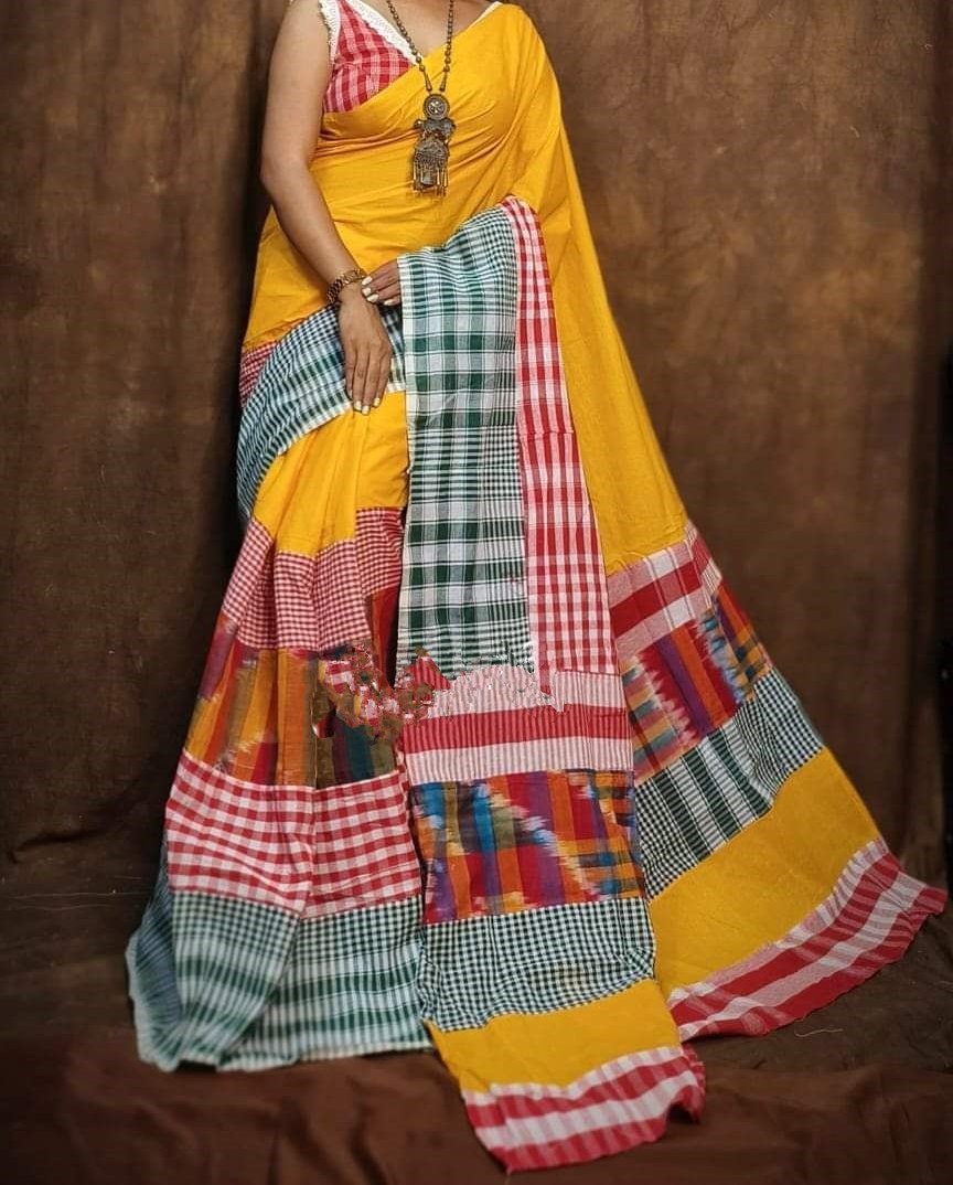 Bengal Storm Khadi Cotton Saree