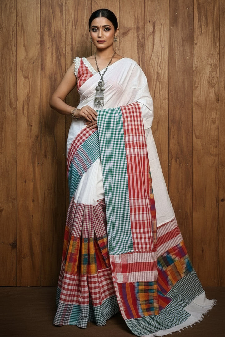 Bengal Storm Khadi Cotton Saree