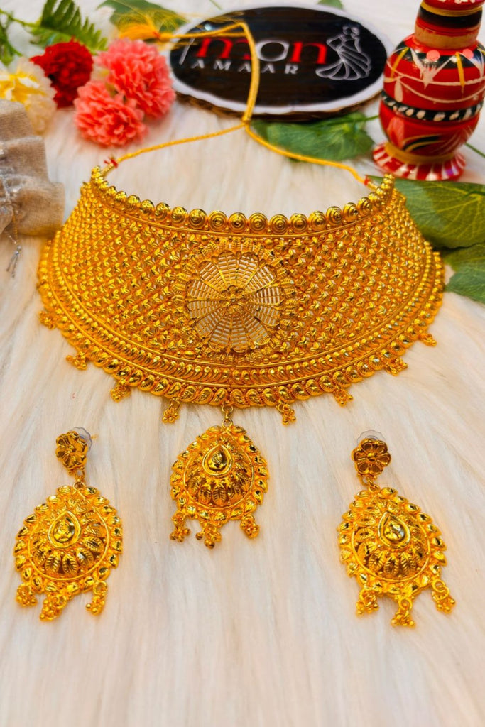 Indumati Gold Plated Bridal Choker