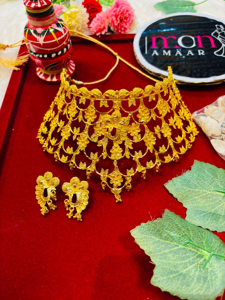 Sarit Gold Plated Bridal Choker