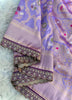 Lavender Glory Fancy Silk Saree