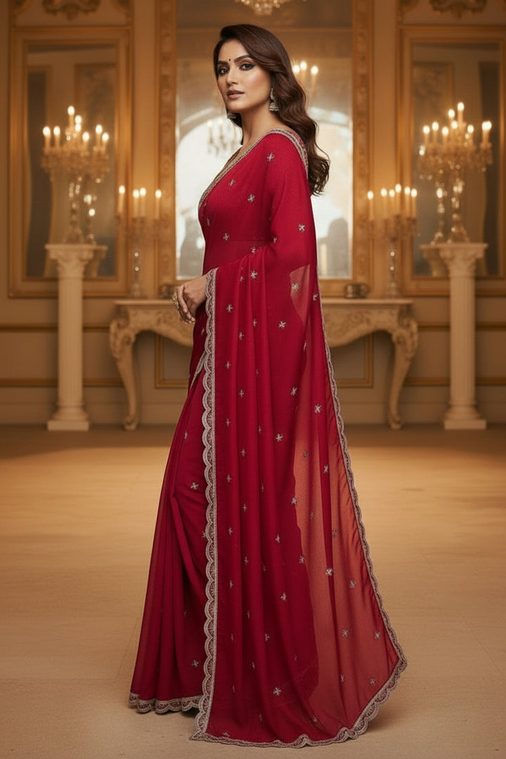 Sparkle Of Chaos Fancy Silk Saree