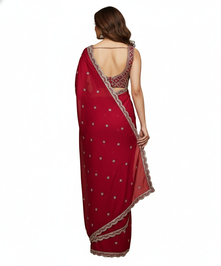 Sparkle Of Chaos Fancy Silk Saree