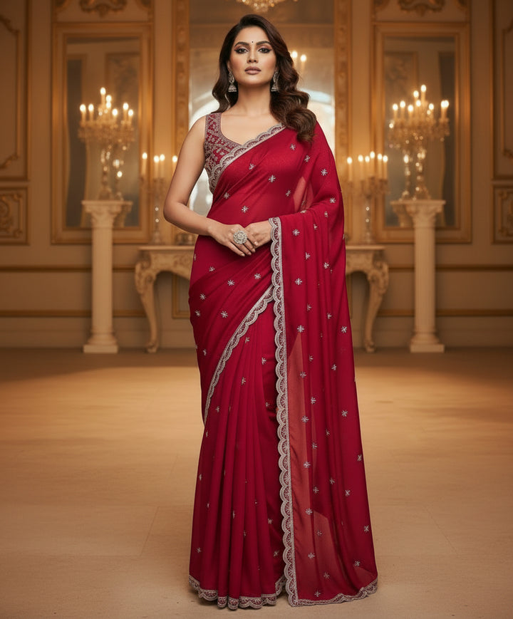 Sparkle Of Chaos Fancy Silk Saree