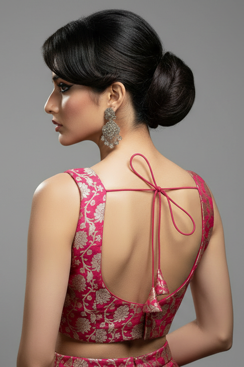 Pink Chillin Banarasi Blouse