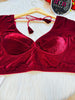 Season Of Velvet- Designer Blouse (Maroon)