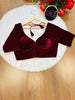 Season Of Velvet- Designer Blouse (Maroon)