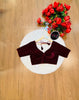 Season Of Velvet- Designer Blouse (Maroon)