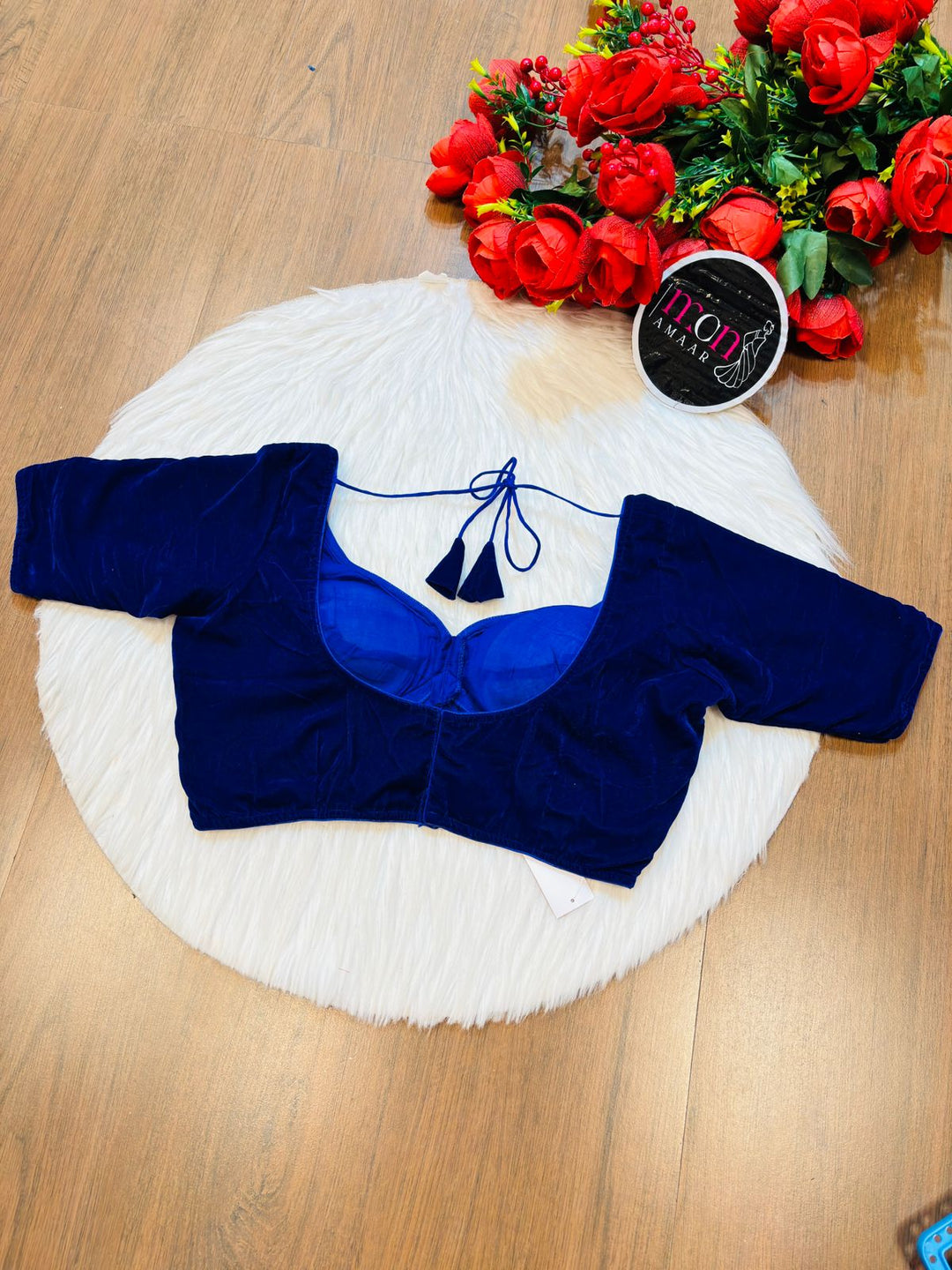 Season Of Velvet- Designer Blouse (BLUE)