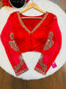 Red Bridal Blouse