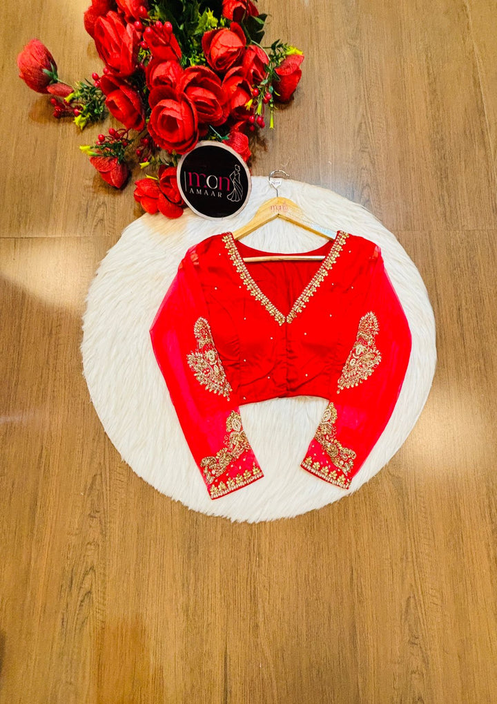 Red Bridal Blouse