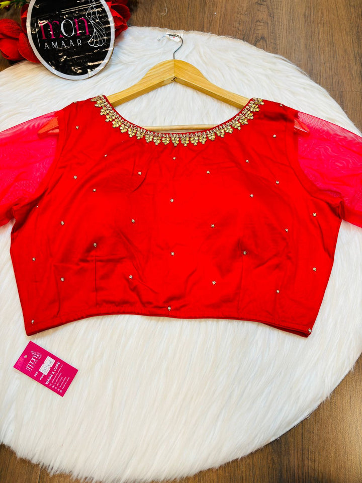 Red Bridal Blouse