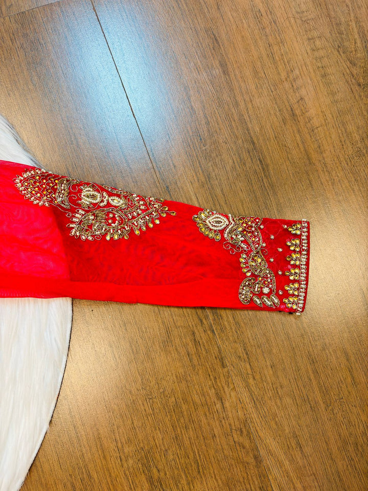 Red Bridal Blouse