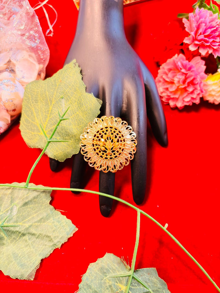 The Old Peacock - Gold Plated Ring