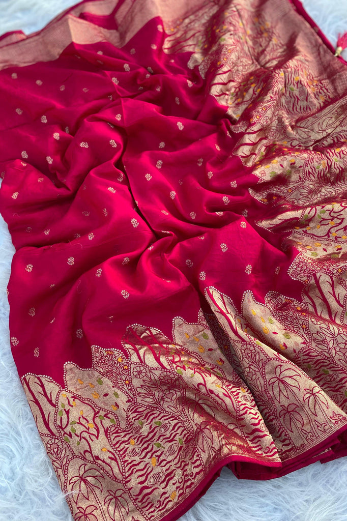 Seasonal Choice - Designer  Banarasi Dola Silk Saree