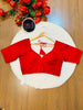 Season Of Velvet- Designer Blouse [Red]