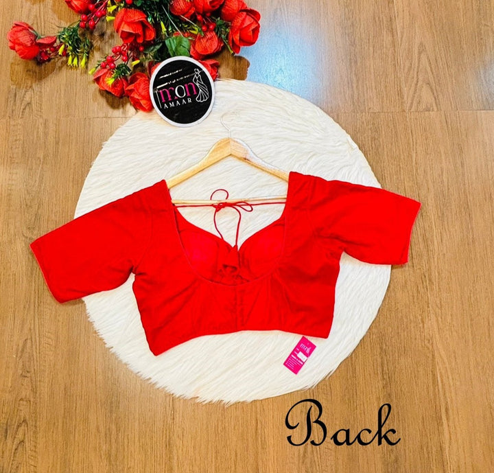 Season Of Velvet- Designer Blouse [Red]