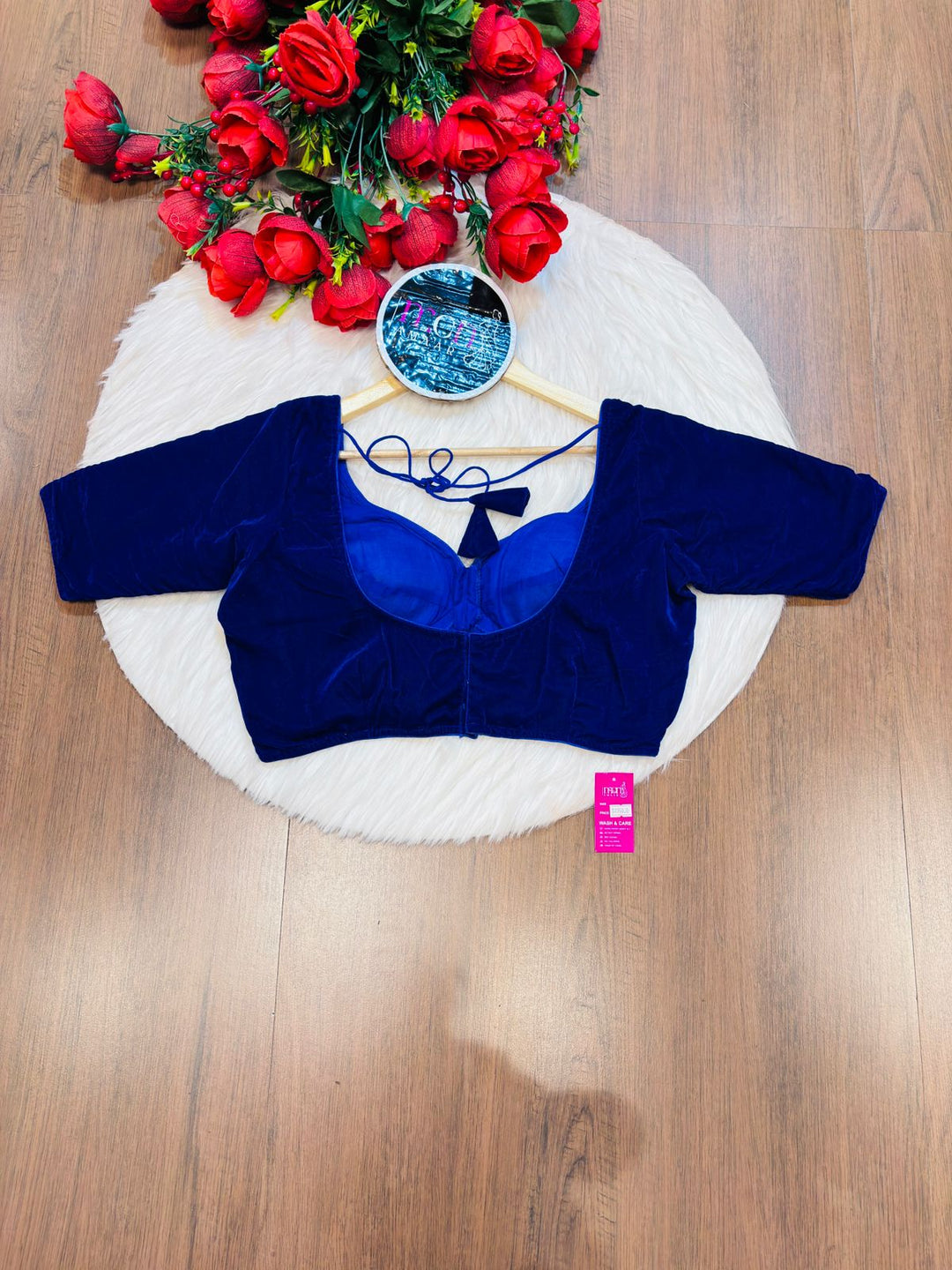 Season Of Velvet- Designer Blouse (BLUE)