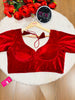 Season Of Velvet- Designer Blouse [Reddish Maroon]