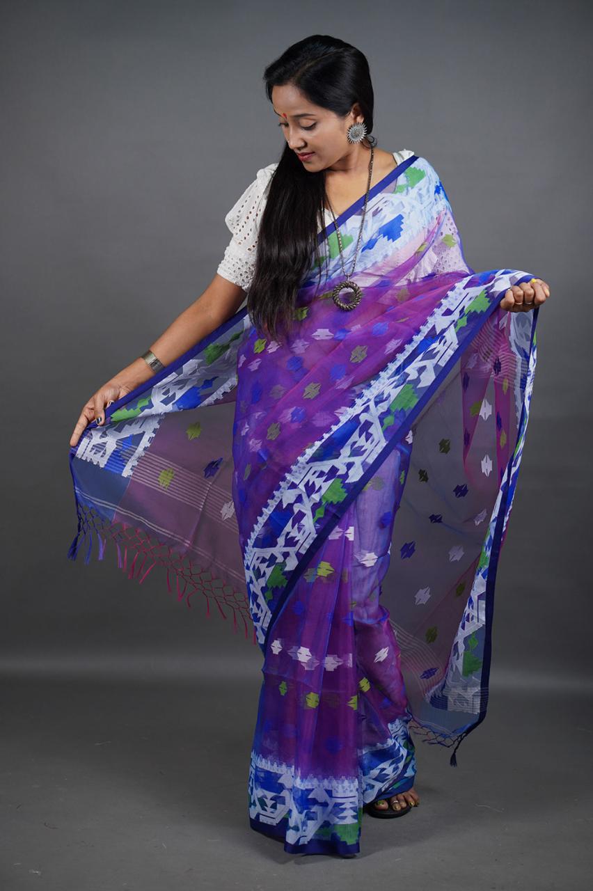 Resham  Jamdani Saree