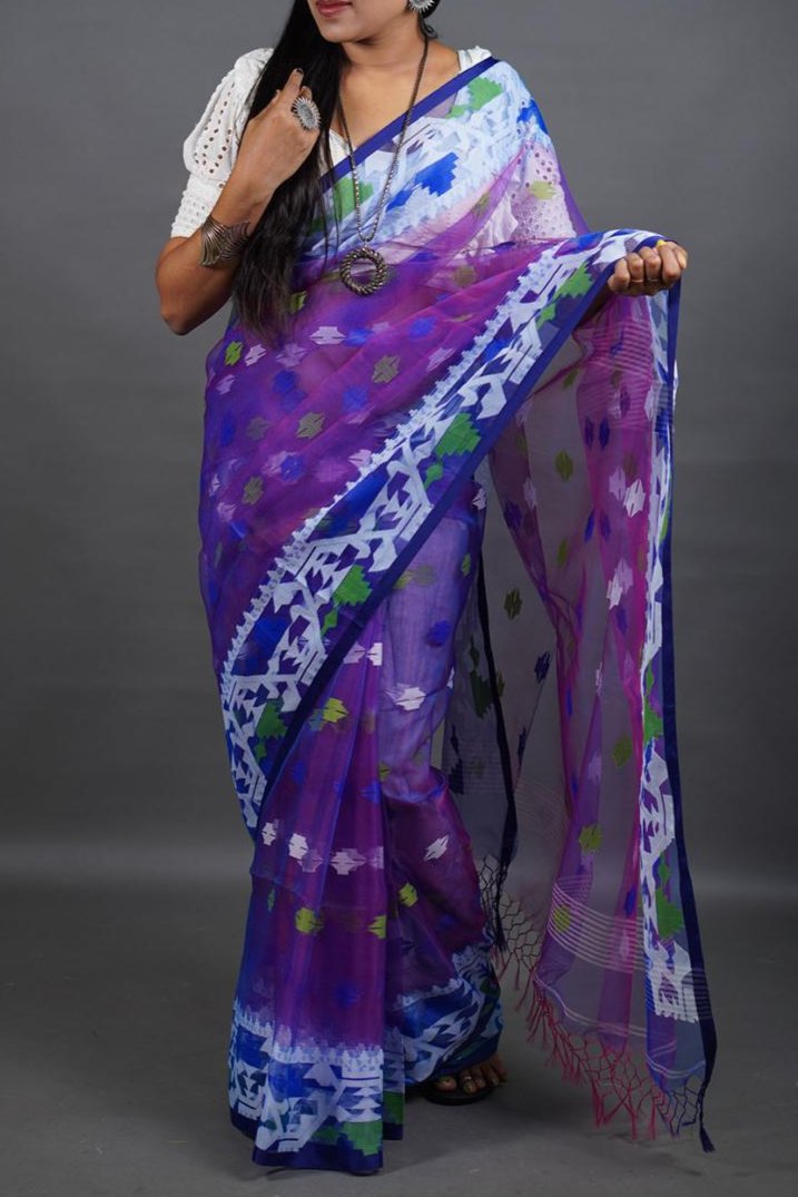 Resham  Jamdani Saree