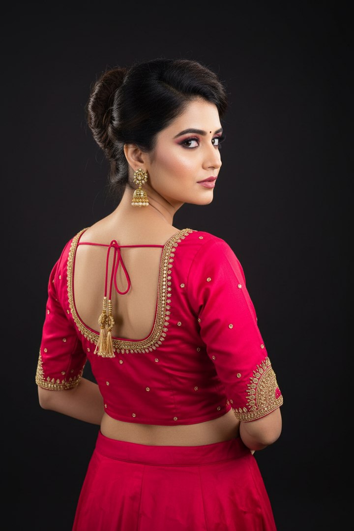 Wedding Night- Designer Blouse With Maggam Hand work
