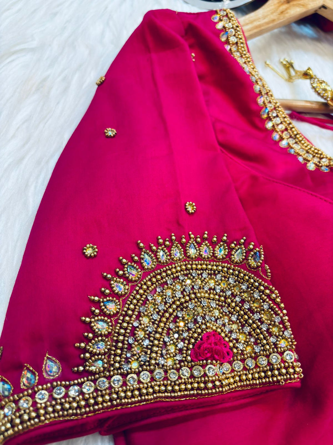 Wedding Night- Designer Blouse With Maggam Hand work