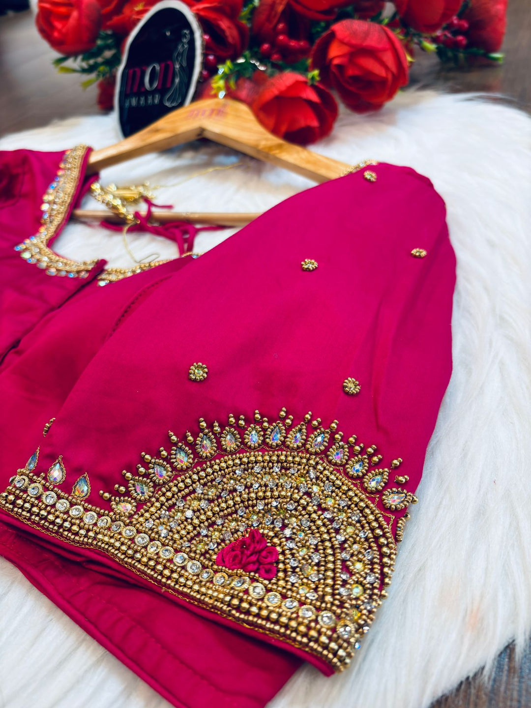 Wedding Night- Designer Blouse With Maggam Hand work