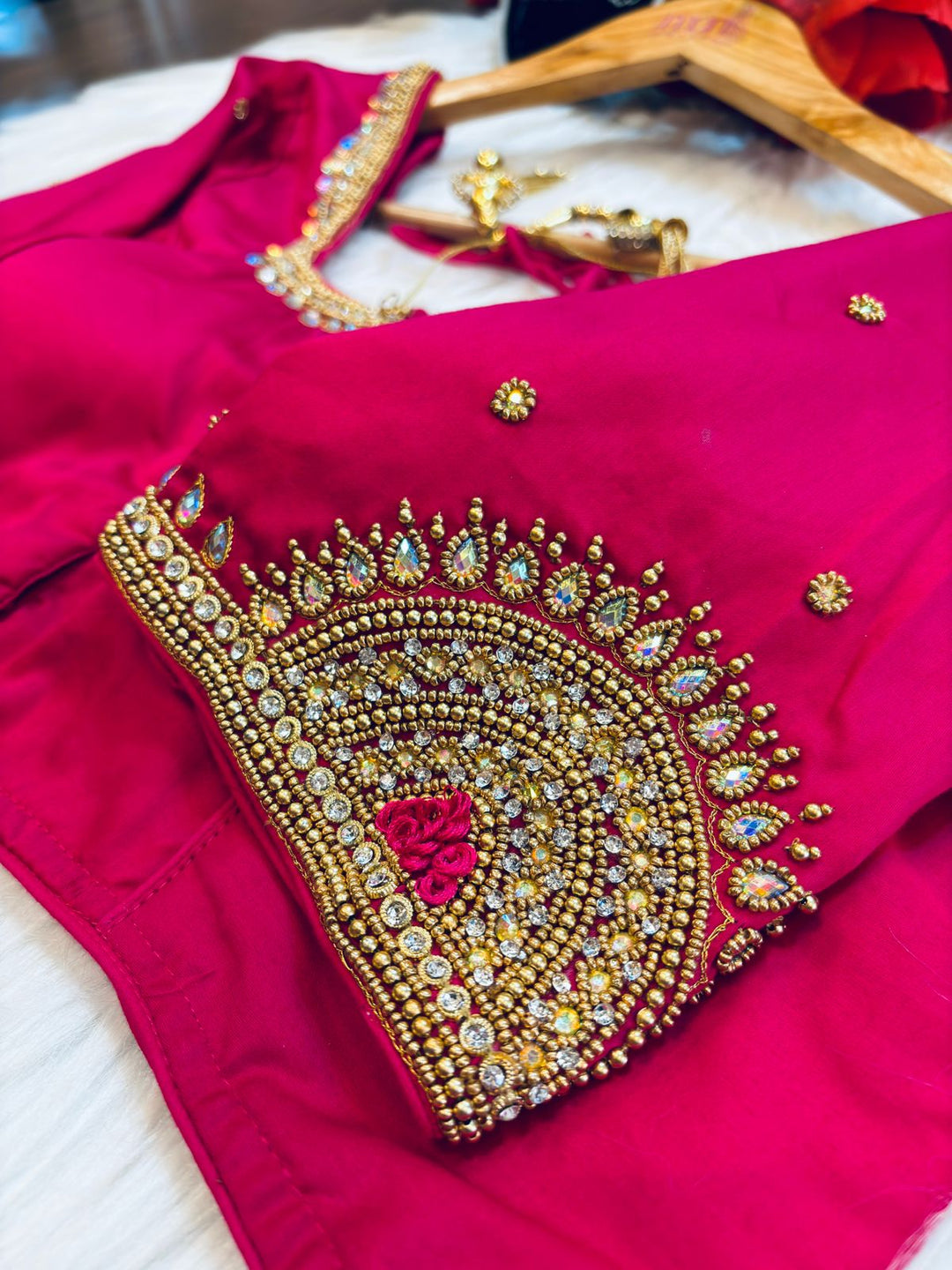 Wedding Night- Designer Blouse With Maggam Hand work