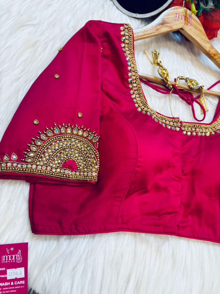 Wedding Night- Designer Blouse With Maggam Hand work