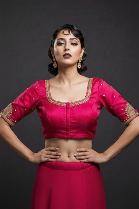 Wedding Night- Designer Blouse With Maggam Hand work