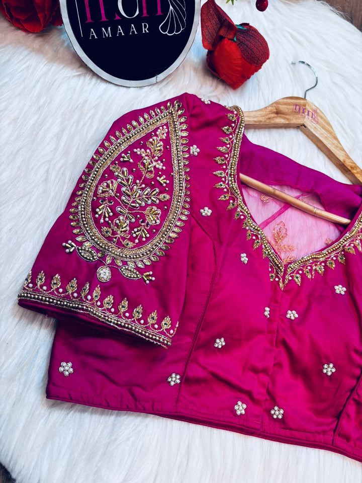 Always Mine Designer Blouse With Maggam Hand work