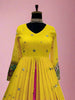 Yellow Brides Designer Georgette lehenga