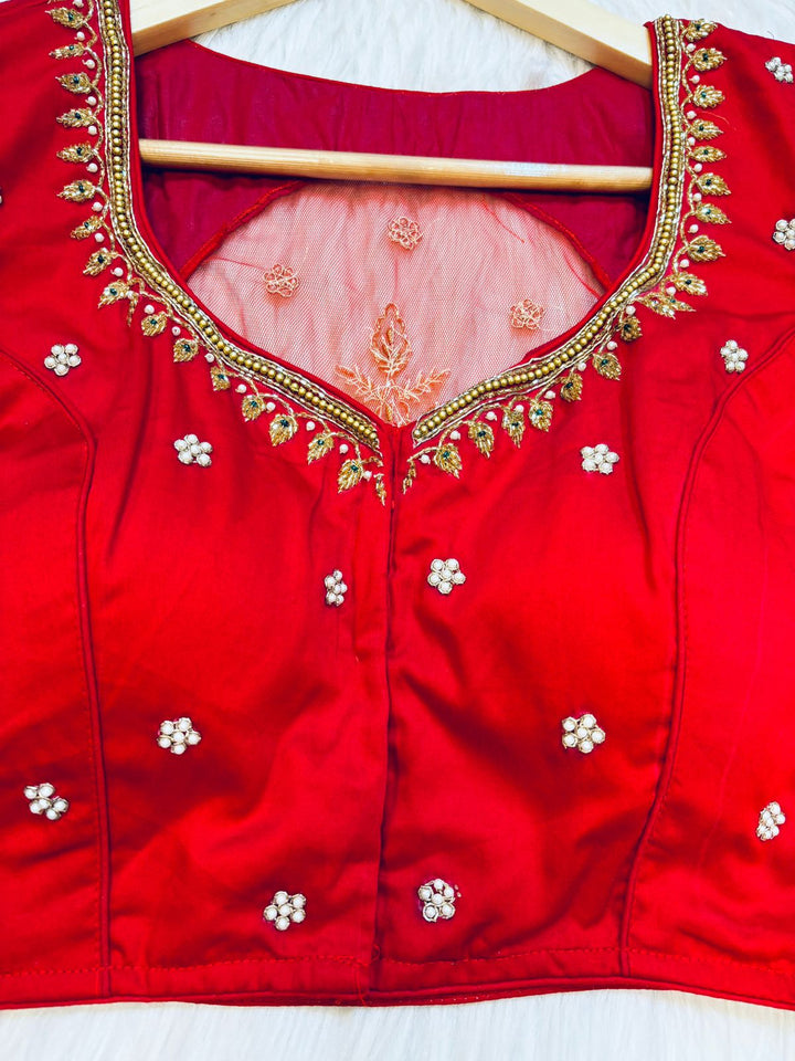 Always Mine Designer Blouse With Maggam Hand work