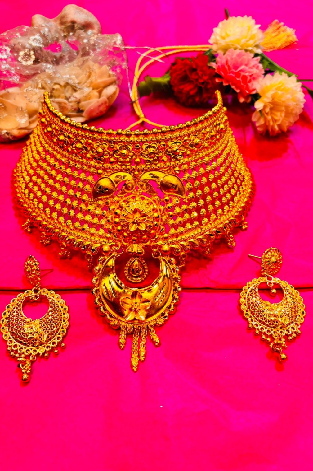 Kishori Gold Plated Bridal Choker Set