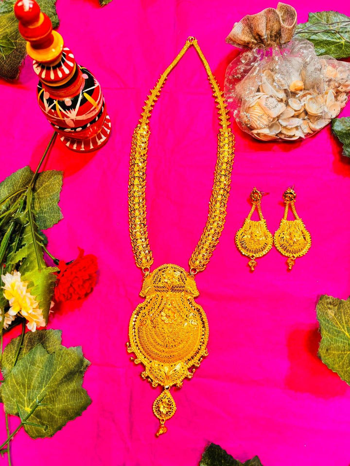 Inaya Gold Plated Sita Har  Bridal Necklace set