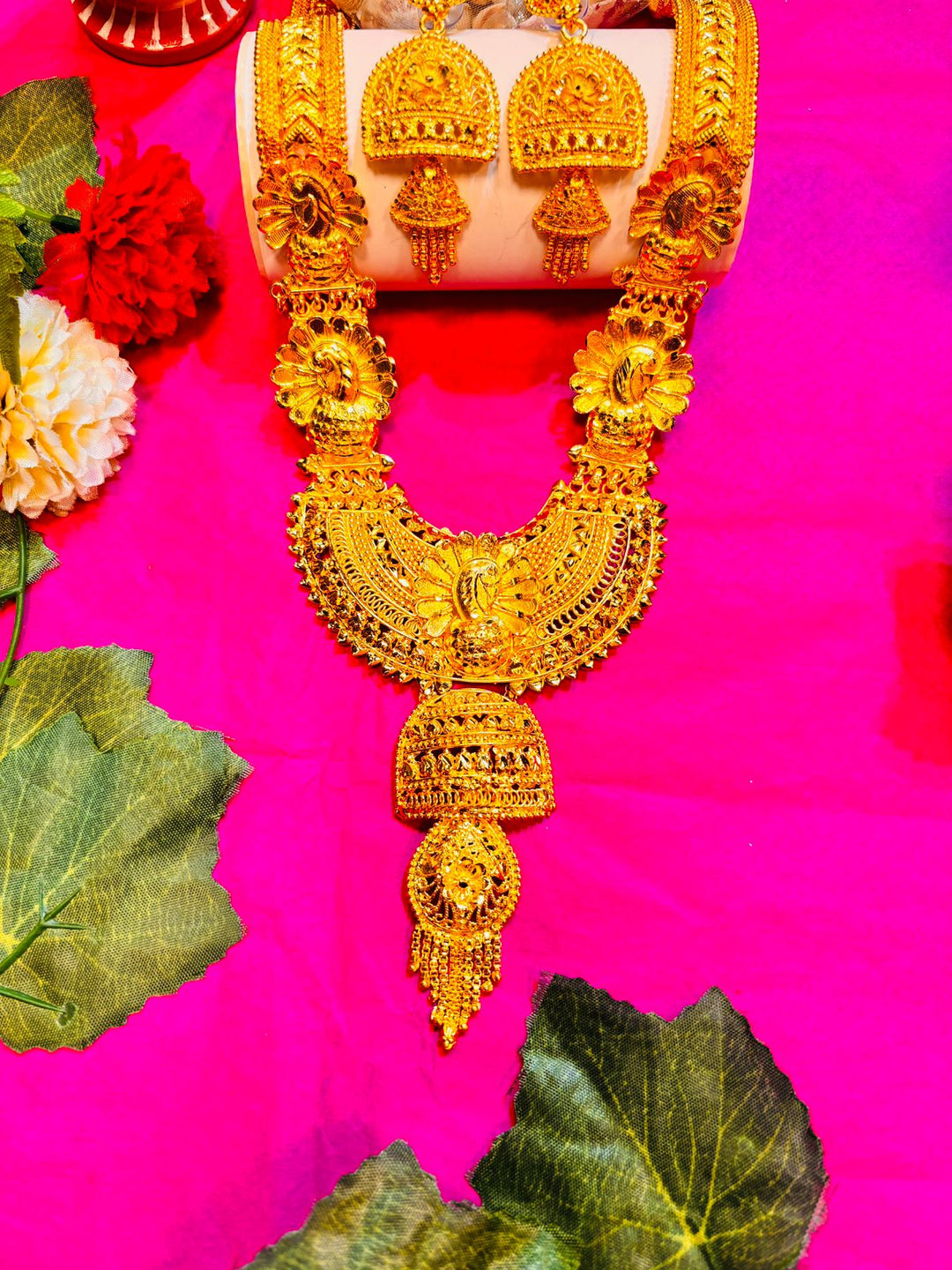 Dyuti Gold Plated Sita Har Bridal Necklace set – Monamaar