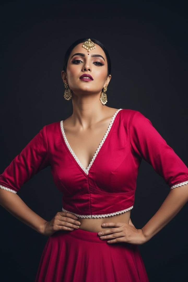 Flames Dance Designer Cotton Blouse